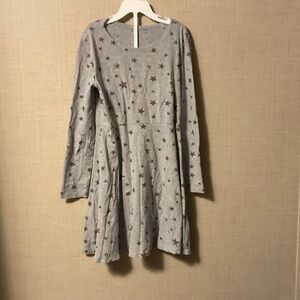 BCBG Gray Star Print Kids Casual Dress